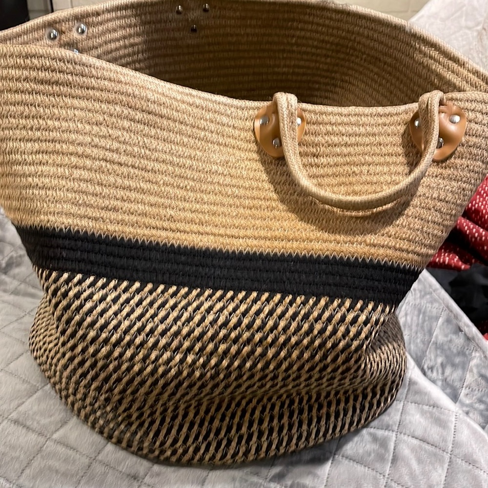 COPY - Extra large, 15” woven basket or planter used